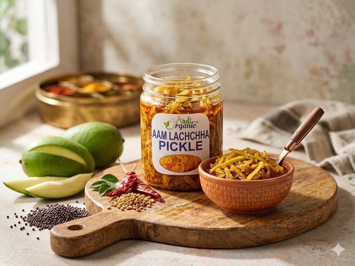 Aadi Organic Aam Lachha Pickle 400 gm