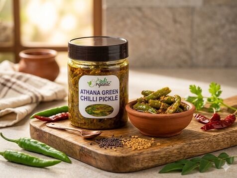 Aadi Organic Athana Red Chilli Pickle 400 gm