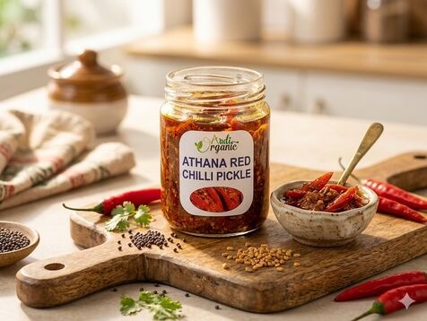 Aadi Organic Banarsi Red Chilli Pickle 400gm