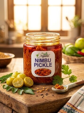 Aadi Organic Nimbu Pickle 400 gm